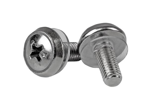 StarTech.com M5 x 12mm - Screws - 100 Pack - M5 Mounting Screws for Server Rack & Cabinet (CABSCREWSM5) - Skruvsats (paket om 100) - för P/N: RACK-18