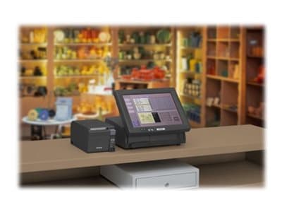 Epson TM T70II - Kvitteringsskriver - termolinje - Rull (7,95 cm) - 180 x 180 dpi - inntil 250 mm/sek - USB 2.0, LAN - kutter - svart
