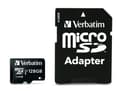 Miniatyrbild 1 av 5: Verbatim Premium - Flash-minneskort (SD-adapter inkluderad) - 128 GB - UHS Class 1 / Class10 - 300x - mikroSDXC UHS-I
