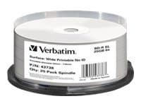 Verbatim - 25 x BD-R - 25 GB 6x - bred utskrivbar yta - spindel