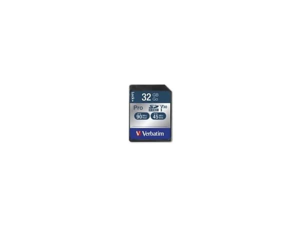 Verbatim PRO - Flashminneskort - 32 GB - UHS Class 3 / Class10 - 300x/600x - SDHC UHS-I