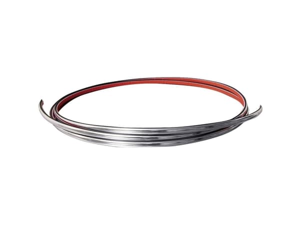 Eufab 30182 Bil-dekorationsliste Krom (L x B) 2.45 m x 21 mm