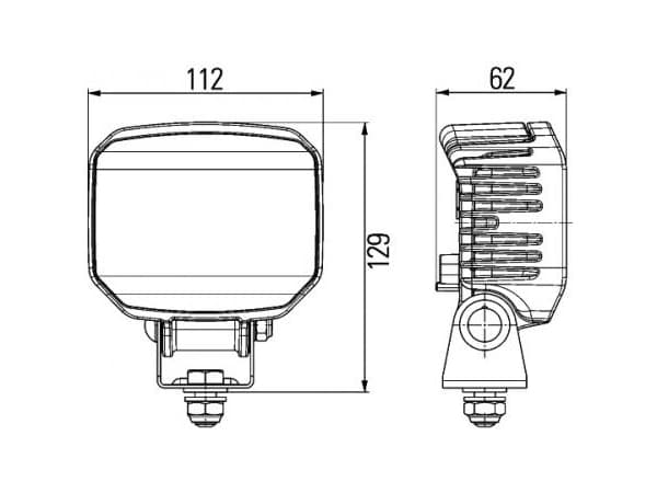Hella 1GA 996 188-021, LED, 12 - 24 V, Tyskland, 112 mm, 62 mm, 129 mm