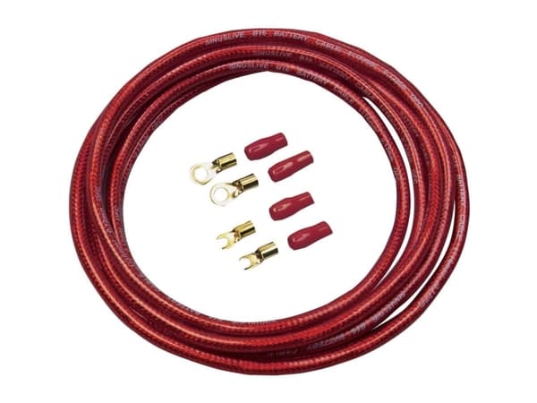 Sinuslive Car HiFi -virtakaapelisarja 16 mm² kullatut