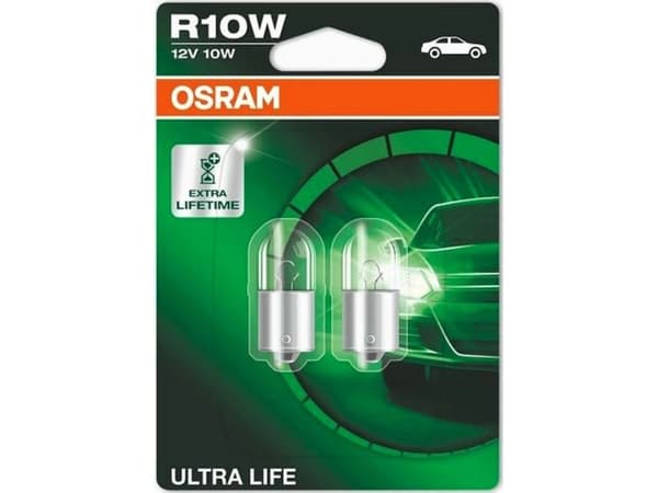 Osram Ultra Life R10W - 10W - BA15s - 12V - Blister - 2 stk.