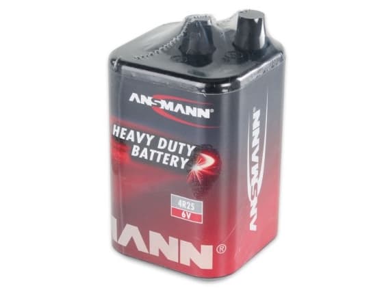 Ansmann 1500-0003, Engångsbatteri, 6V, Zink-Kol, 6 V, 1 styck, 9000 mAh