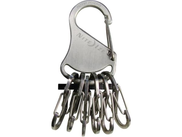 NITE Ize Key Carabiner NI-KRS-03-11 KeyRack 6 S-Biner Silver 1 kpl