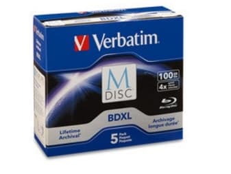 Verbatim M-Disc - 5 x M-DISC BDXL - 100 GB 6x - cd-böcker
