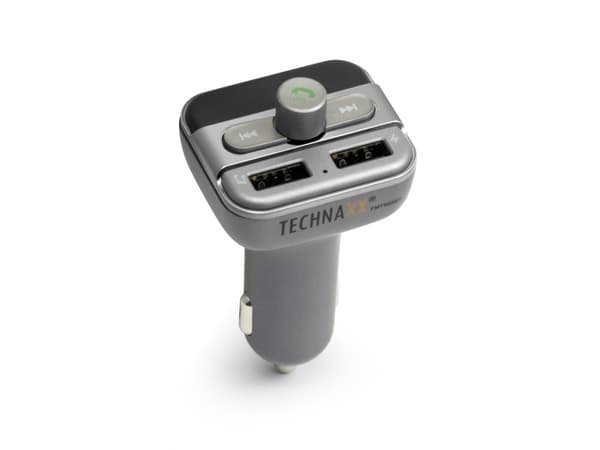 Technaxx FMT900BT - Bluetooth håndfri / FM-sender / lader for mobiltelefon, nettbrett