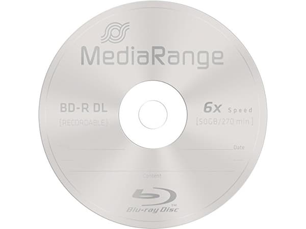 MediaRange BD-R DL 50 GB, Blu-ray - Rulla 25 kpl