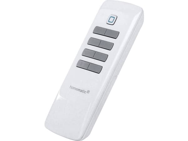 Homematic IP 142307A0, Smarthjemmeenhet, RF kabel-fri, Trykknapper, IP20, Hvit