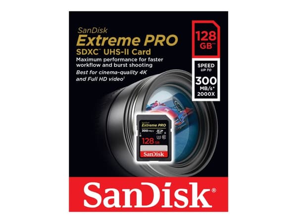 SanDisk Extreme Pro - Flashminnekort - 64 GB - UHS-II U3 / Class10 - 1733x/2000x - SDXC UHS-II