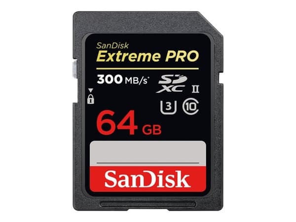 SanDisk Extreme Pro - Flashminnekort - 64 GB - UHS-II U3 / Class10 - 1733x/2000x - SDXC UHS-II