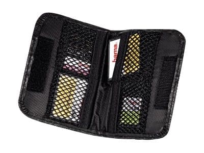 Hama Memory Card Case - Lagringsveske - kapasitet: 4 MultiMediaCards, 4 SmartMedia-kort, 4 SD-minnekort, 4 kort for CompactFlash, 4 xD-Picture Card -