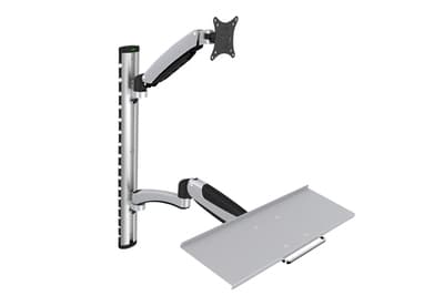 DIGITUS DA-90354 - Monteringssett (veggmontering, tastaturarm, skjermarm) - for LCD-skjerm / tastatur - skjermstørrelse: 17"-27"