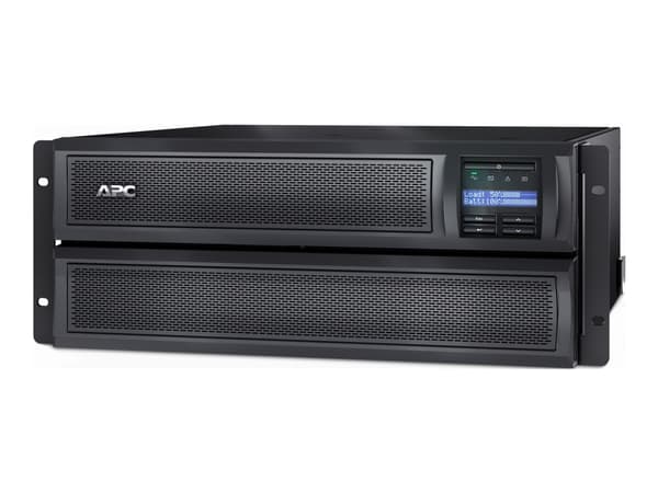 APC Smart-UPS X 2200 Rack/Tower LCD - UPS (rackmonterbar/ekstern) - AC 230 V - 1980 watt - 2200 VA - Ethernet 10/100, RS-232, USB - utgangskontakter: