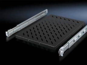 Rittal - Hylla för rack - RAL 9005 - 1U - 19" - för TS IT