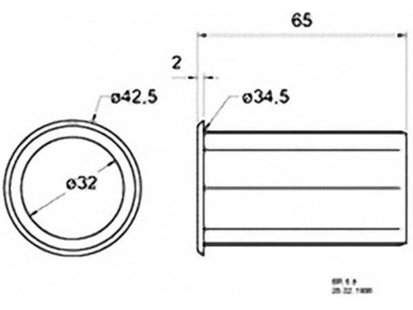 Visaton VS-BR6.8, 42,5 mm, 42,5 mm, 65 mm