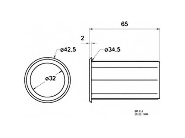 Visaton VS-BR6.8, 42,5 mm, 42,5 mm, 65 mm