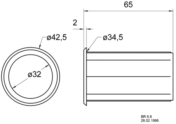 Visaton VS-BR6.8, 42,5 mm, 42,5 mm, 65 mm