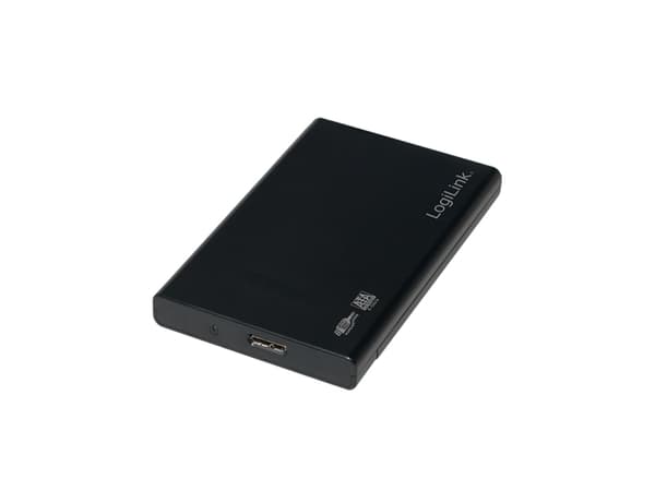 LogiLink UA0275, HDD/SSD-kabinett, 2.5", SATA, Serial ATA II, Serial ATA III, 5 Gbit/s, USB-tilkobling, Sort Sort