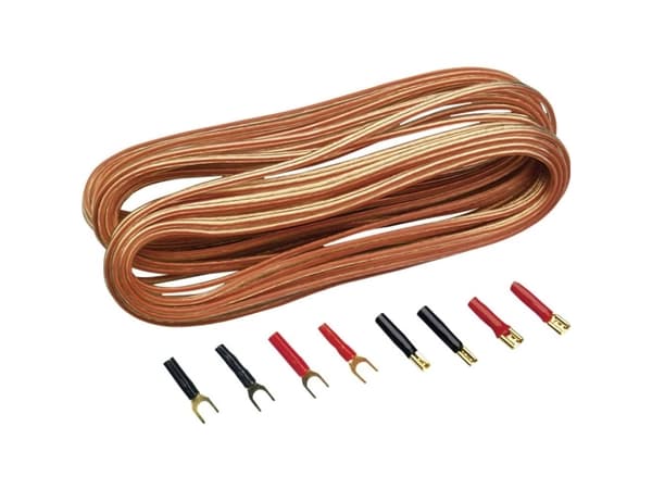 Sinuslive Car HiFi højtalerkabel-sæt 2 x 0.75 mm² 10.00 m forgyldt, inkl. stik