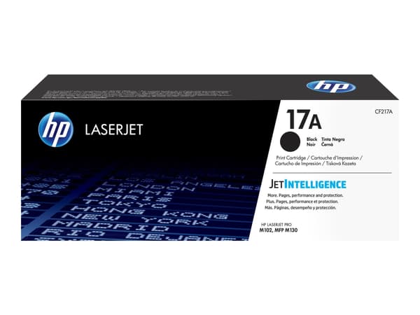 Lasertoner HP 17A, 1.600 sidor, svart