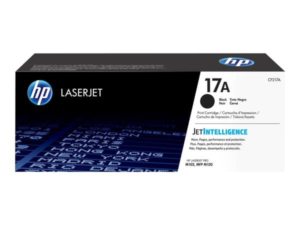 HP 17A alkuperäinen musta LaserJet -värikasetti, 1600 sivua, Musta, 1 kpl