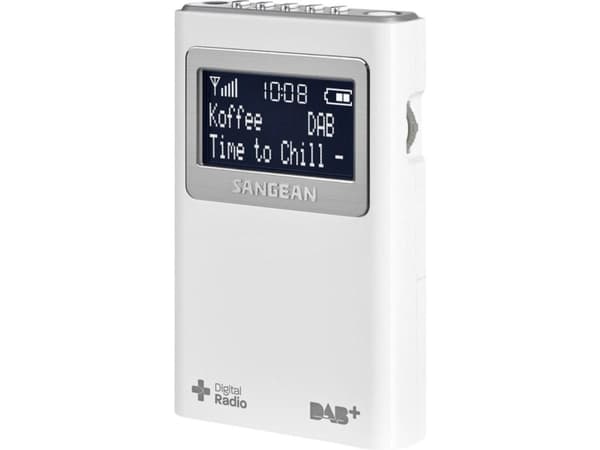 Sangean DPR-39, Kannettava, DAB+, FM, 87,5 - 108 MHz, CT, PS, PTY, RT, LCD, Valkoinen