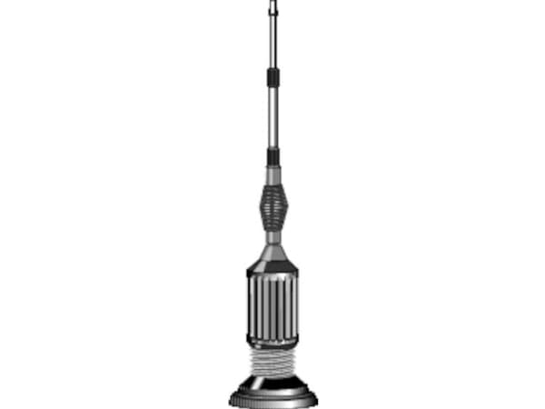 Albrecht CB 95, Magnetisk Montering, 4 m, 1480 mm, Sort