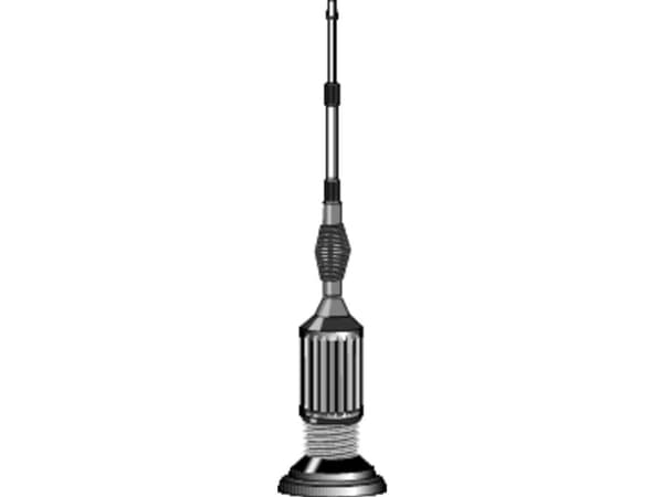 Albrecht CB 95, Magnetisk Montering, 4 m, 1480 mm, Sort