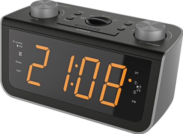 Soundmaster FUR5005, Kello, Digitaalinen, FM, PLL, LED, 4,57 cm (1.8"), Musta