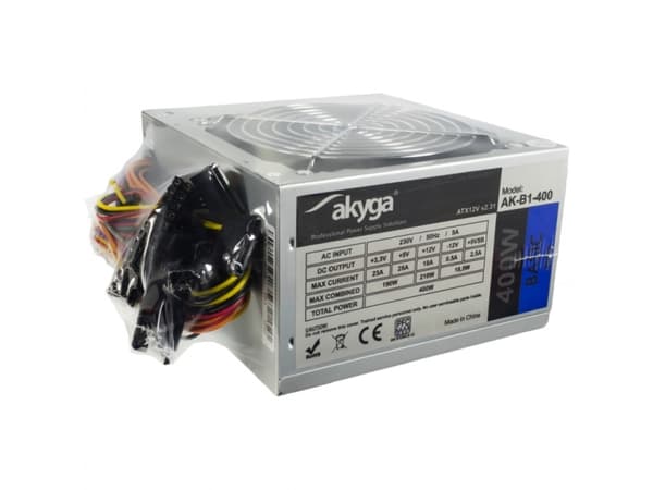 Akyga AK-B1-400, 400 W, 230 V, 50 Hz, 5 A, 190 W, 260 W