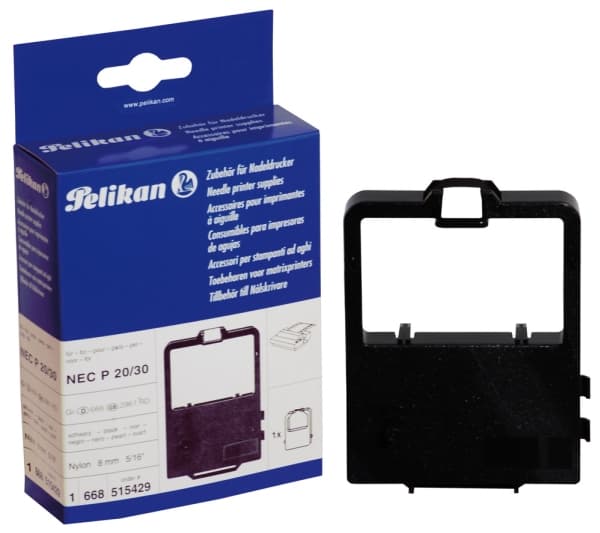 Pelikan Gr. 668 - Svart - skriverbånd - for NEC Pinwriter P20, P22Q, P2Q, P2X, P3200, P32Q, P3300, P3Q