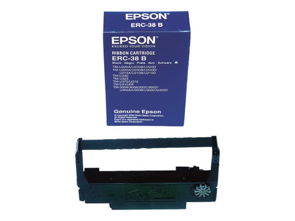 Epson ERC 38B - Svart - skriverbånd - for OmniLink TM-U220; TM U200, U220, U230, U300, U375