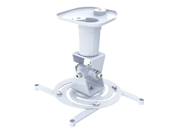 TECHly - Brakett - for projektor - aluminium - hvit - takmonterbar