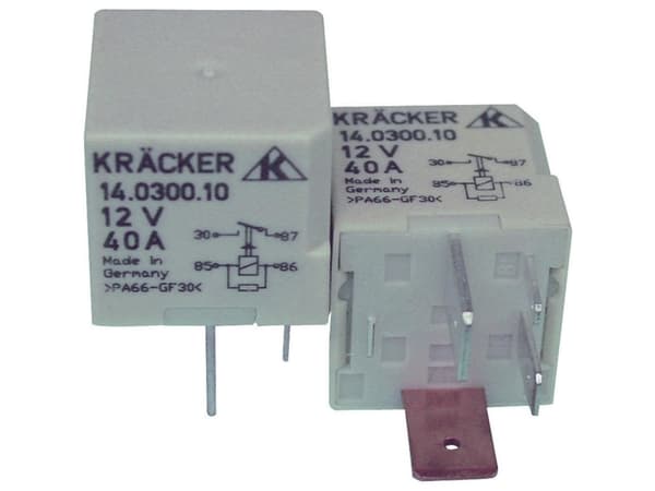 Kräcker 14.0300.10 Køretøjsrelæ 12 V/DC 70 A 1 x sluttekontakt