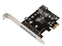 MicroConnect - USB-adapter - PCIe 2.0 - USB 3.0 x 3 + USB 3.0 (intern)
