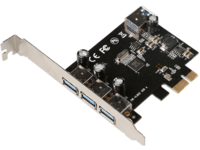 MicroConnect - USB-adapter - PCIe 2.0 - USB 3.0 x 3 + USB 3.0 (intern)