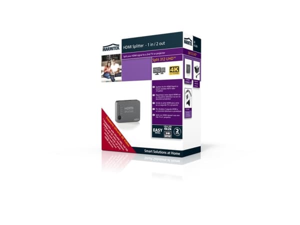 Marmitek Split 312 UHD - Video/lyd-splitter - 2 x HDMI - stasjonær