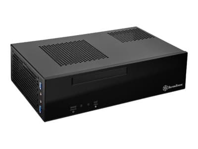 SilverStone MILO ML09 - Tower - mini-ITX - ingen strømforsyning (SFX12V) - svart - USB/lyd Sort