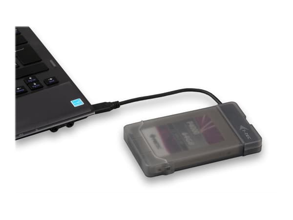 i-tec MYSAFEU313, HDD-/SSD-kotelo, 2.5", SATA, Serial ATA II, Serial ATA III, 5 Gbit/s, USB-liitettävyys, Musta musta