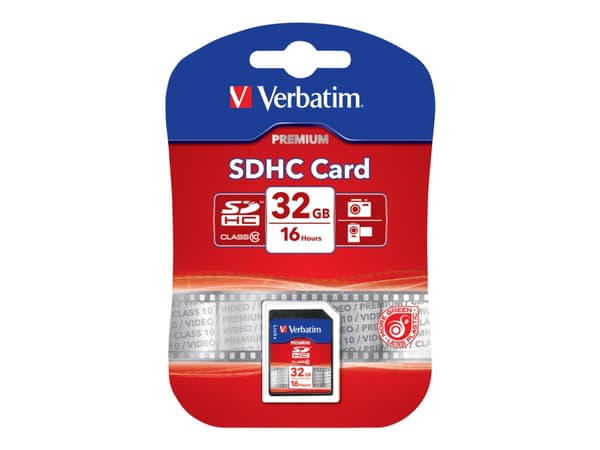 Verbatim - Flashminneskort - 32 GB - Klasse 10 - SDHC