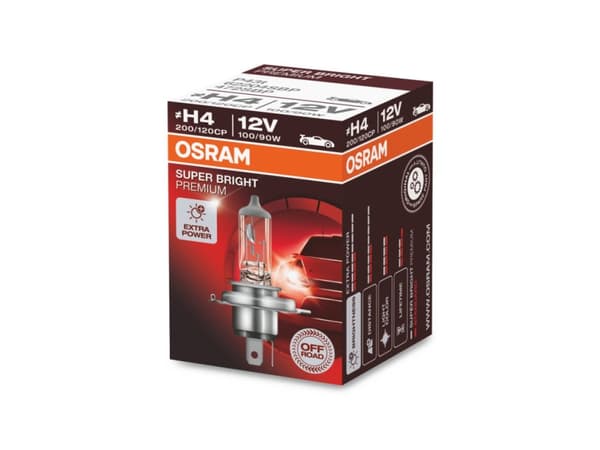 Osram Super Bright Premium - H4 - 100/90W - 12V - Off-Road