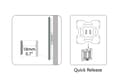 Miniatyrbilde 5 av 5: DIGITUS DA-90310-1 - Brakett - for LCD-skjerm - skjermstørrelse: inntil 37" - veggmonterbar