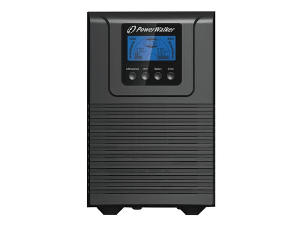 PowerWalker VFI 1000 TG - UPS - 900 Watt - 1000 VA 9 At - RS-232, USB - lähtöliittimet: 4 kpl musta
