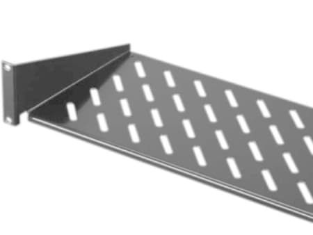 Rittal DK - Hylla för rack - RAL 9005 - 2U - 19"