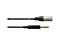 Miniatyrbilde 3 av 3: Cordial CFM 0,6 MV XLR Adapterkabel [1x XLR-stik - 1x Jackstik 6,3 mm] 0.60 m Sort