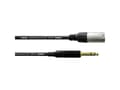 Miniatyrbilde 1 av 3: Cordial CFM 0,6 MV XLR Adapterkabel [1x XLR-stik - 1x Jackstik 6,3 mm] 0.60 m Sort