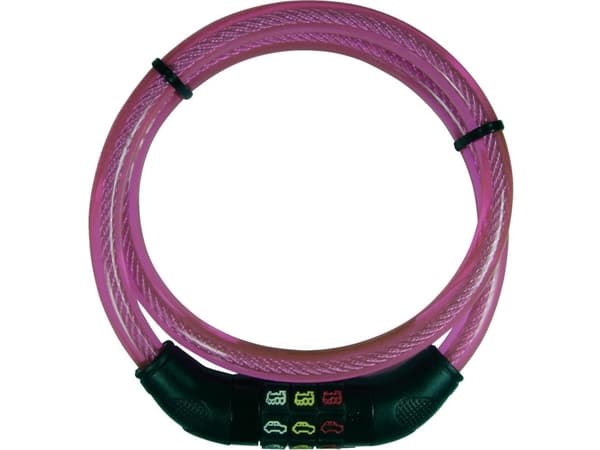 Security Plus CSL80Pink Kabellås Pink Kombinationslås med symboler